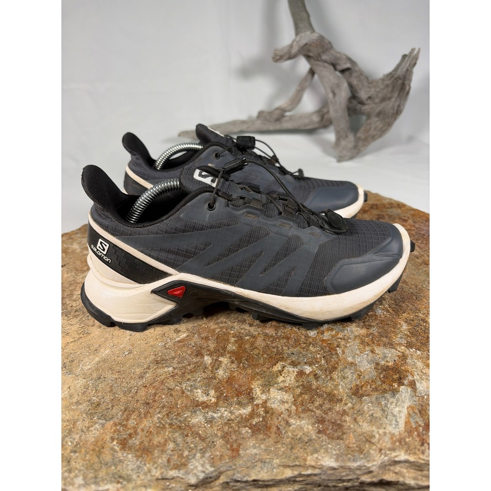 Salomon Supercross Trail Running Shoes Dark Gray Black 409298 Womens 6.5